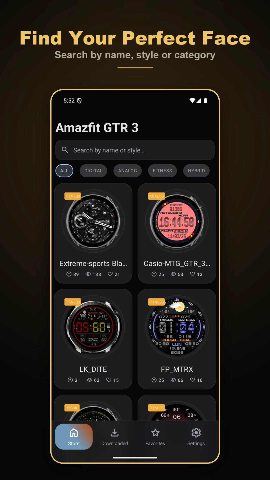 Amazfit GTR 3/4 - Watch Face screenshot