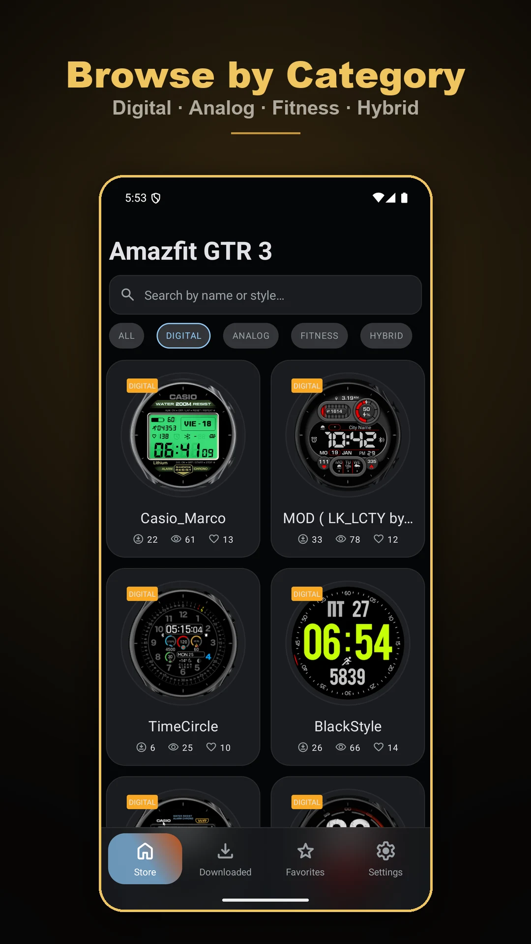 Amazfit GTR 3/4 - Watch Face screenshot